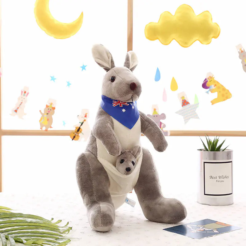 Plush Toy Kangaroo Set - Mother and Baby