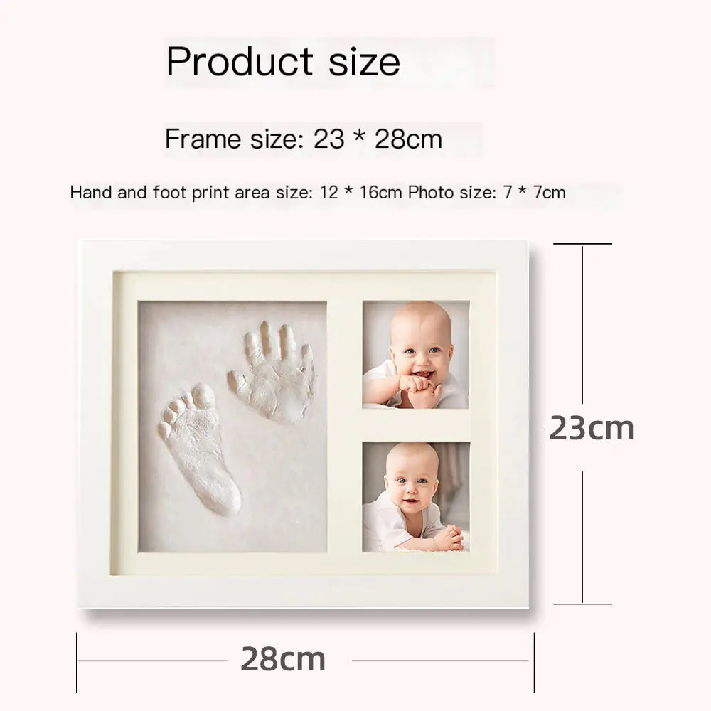 Baby Handprint and Footprint Frame - Newborn Keepsake