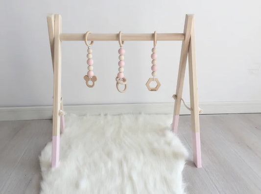 Kids Fitness Equipment, Baby Gym Rack, Wooden Craft