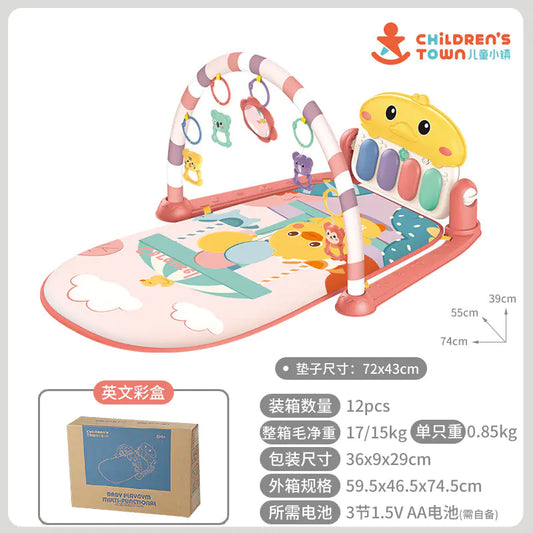 Baby Gym Play Mat with Music Piano for Infants