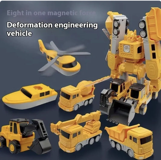 Magnetic Transforming Builder Car Toy