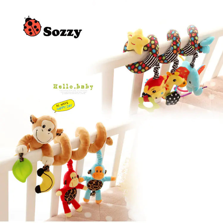 Sozzy Multifunctional Musical Baby Crib Toy with Plush