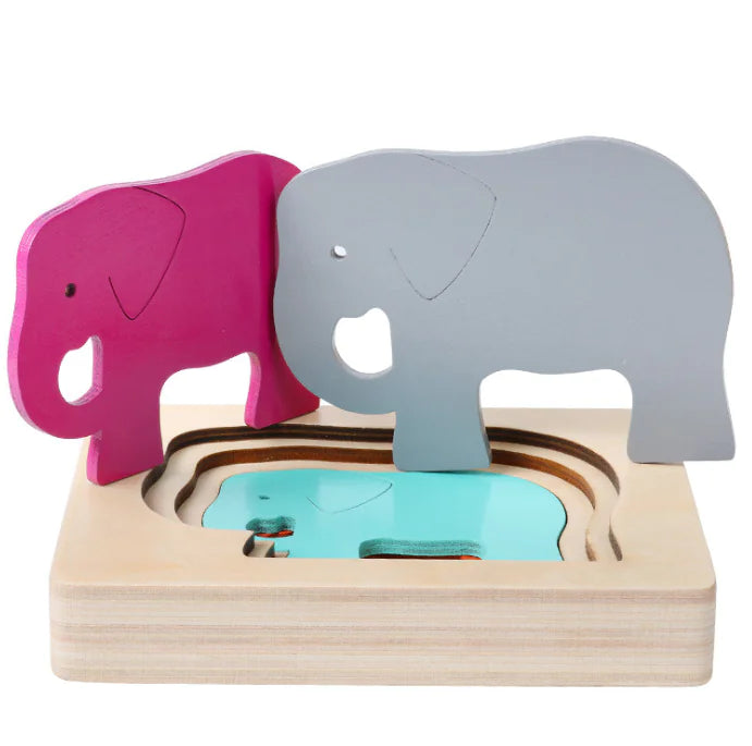 Wooden Montessori Puzzle for 1-3 Year Olds