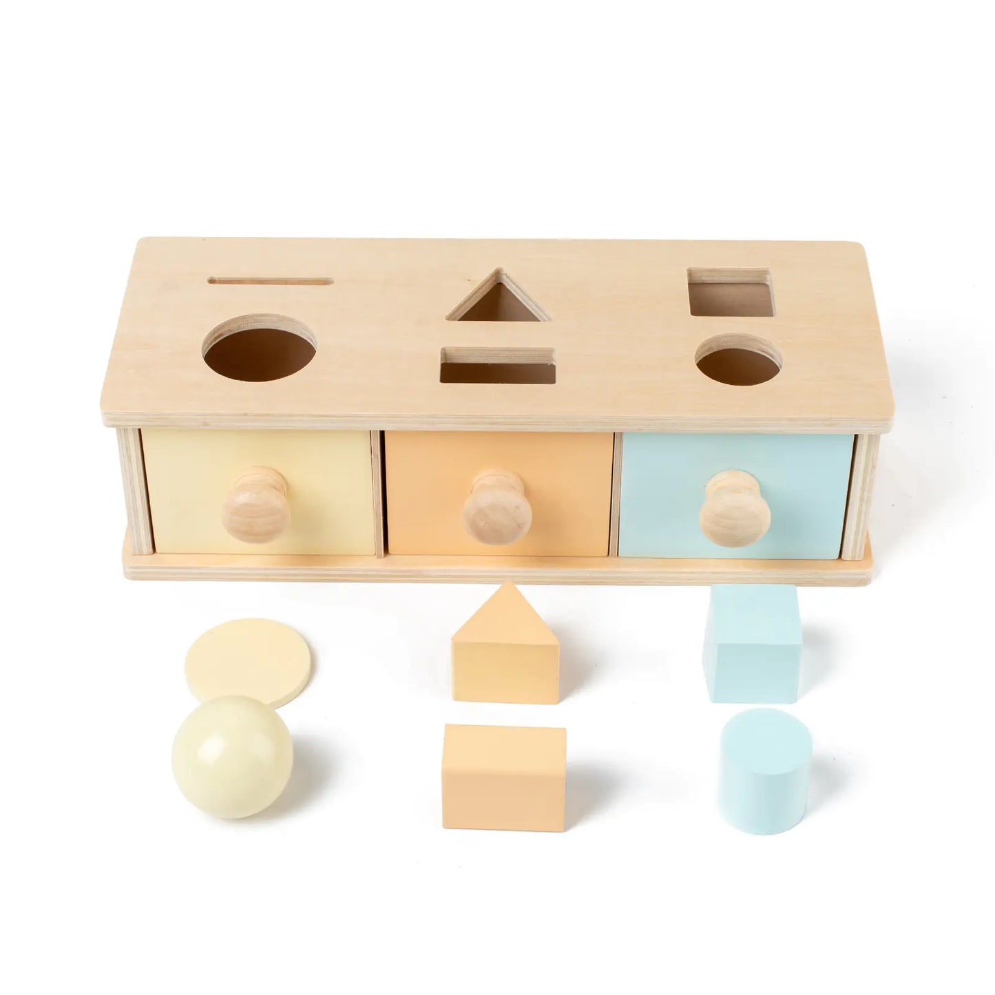 Montessori Wooden Drawer Box for Educational Toys