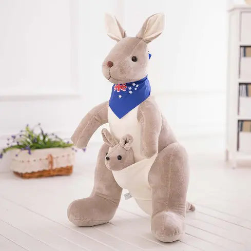 Plush Toy Kangaroo Set - Mother and Baby