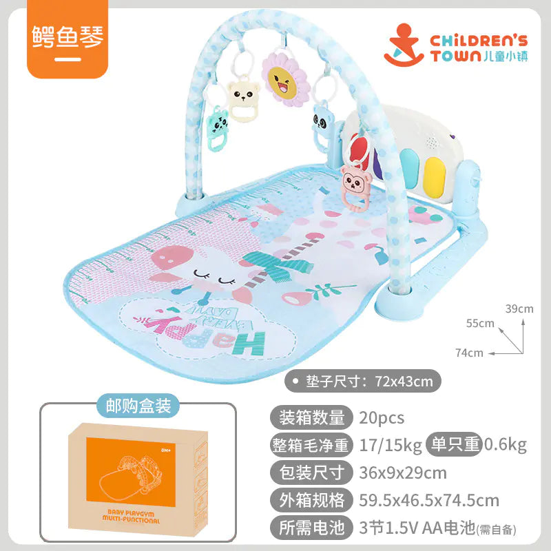 Baby Gym Play Mat with Music Piano for Infants