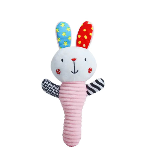 Baby Hand Grasp Rattle Plush Toy for Soothing