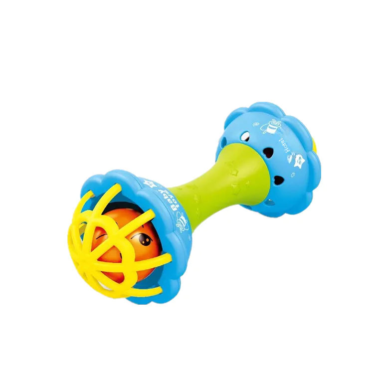 Soft Rubber Baby Grasp Ball Rattle - Sensory Toy