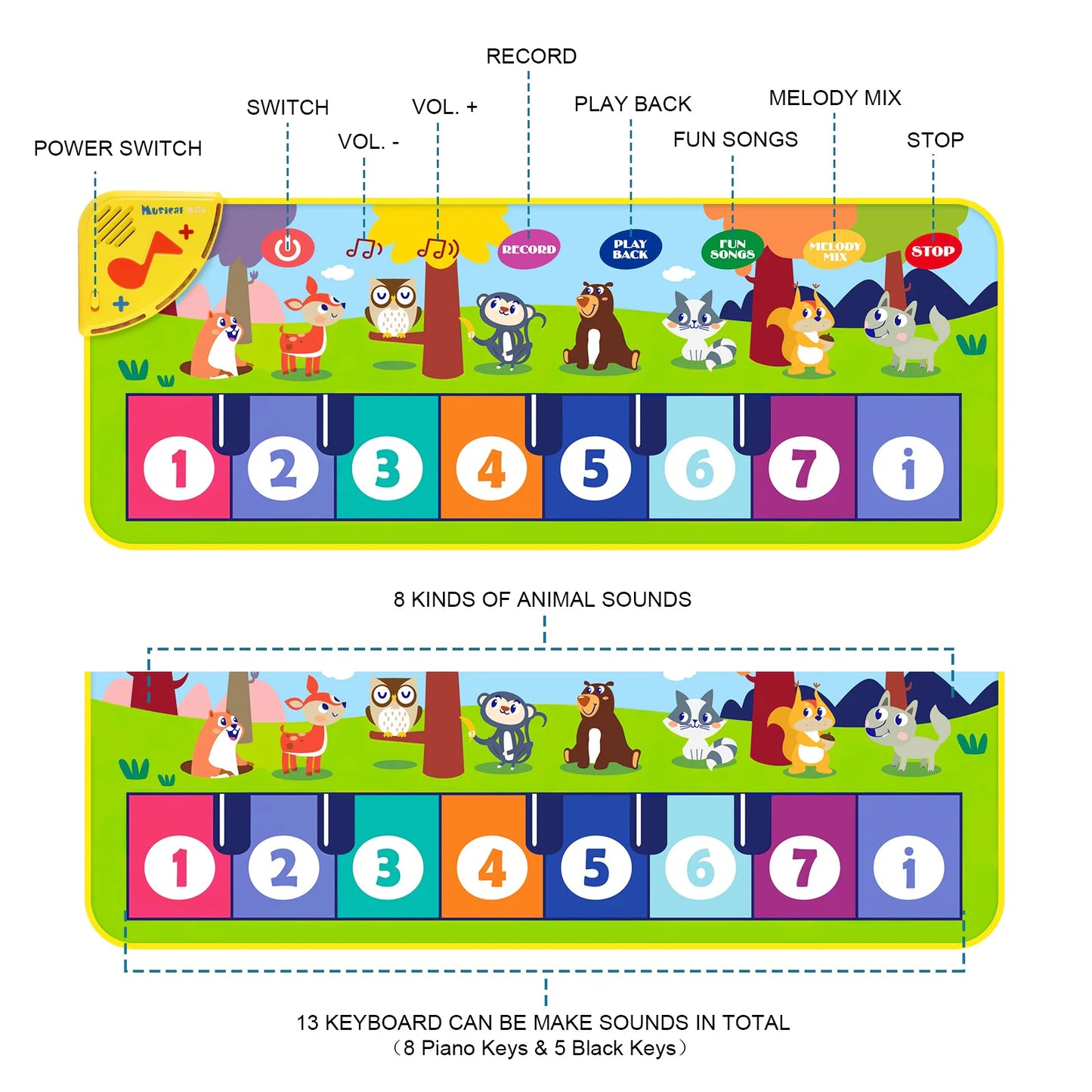 Kids' Musical Puzzle Play Mat