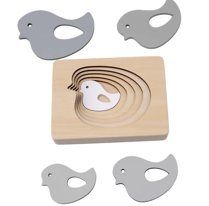 Wooden Montessori Puzzle for 1-3 Year Olds