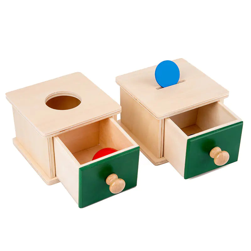 Montessori Wooden Drawer Box for Educational Toys