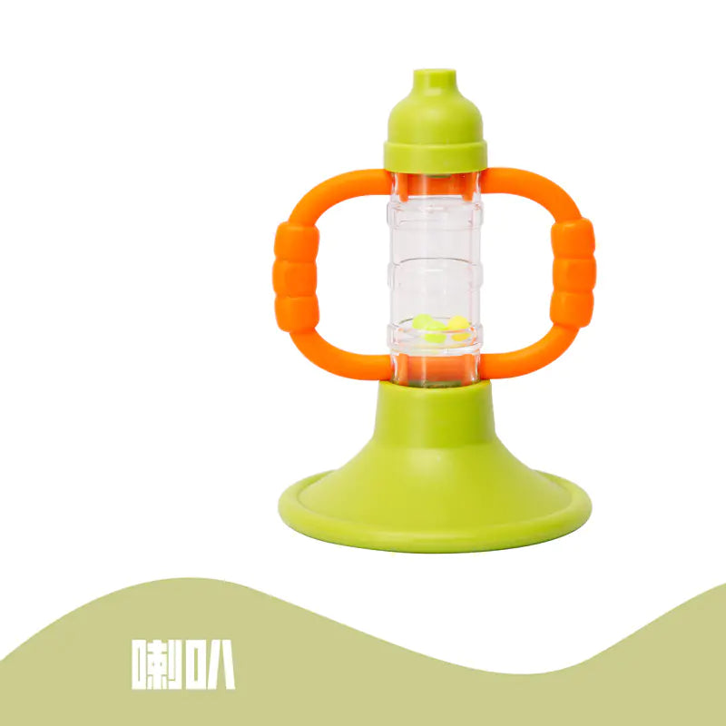 Soft Rubber Baby Grasp Ball Rattle - Sensory Toy