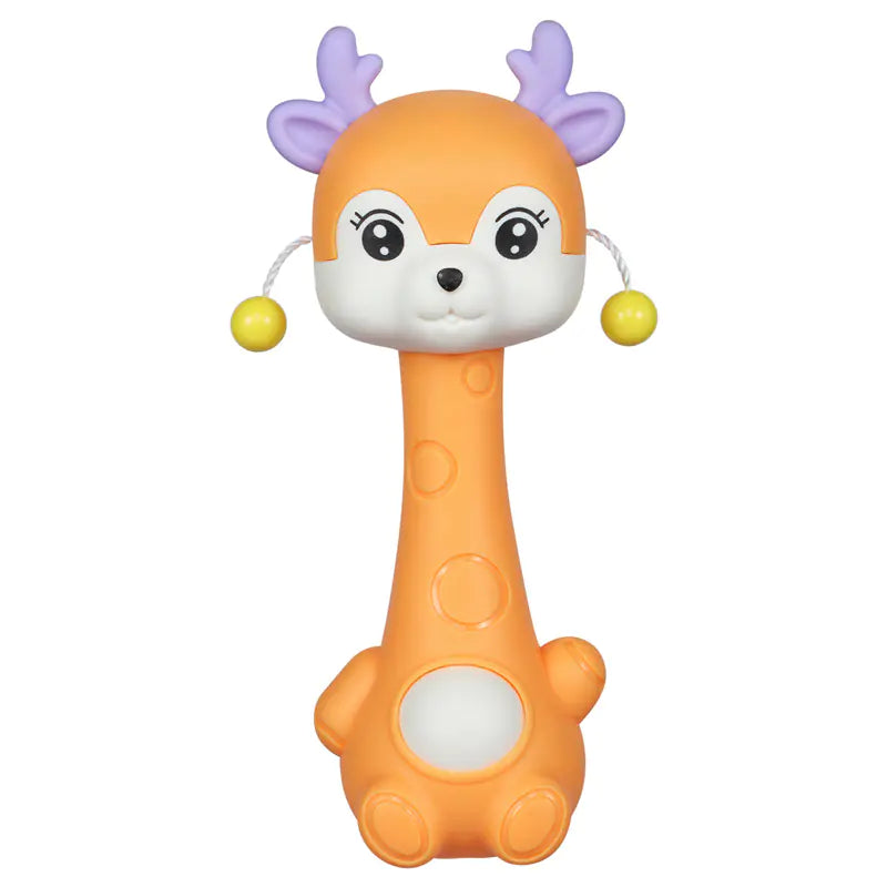 Soft Rubber Baby Grasp Ball Rattle - Sensory Toy