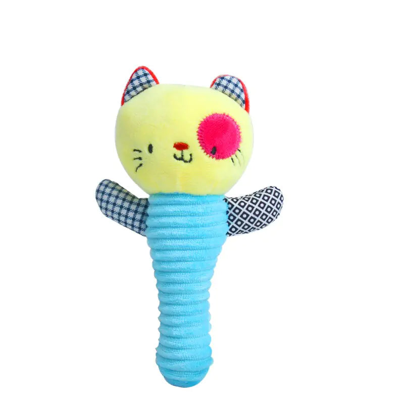 Baby Hand Grasp Rattle Plush Toy for Soothing