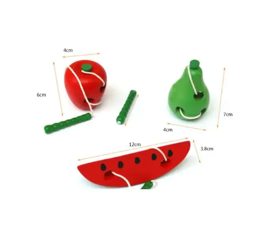 Montessori Watermelon-Cheese Threading Game