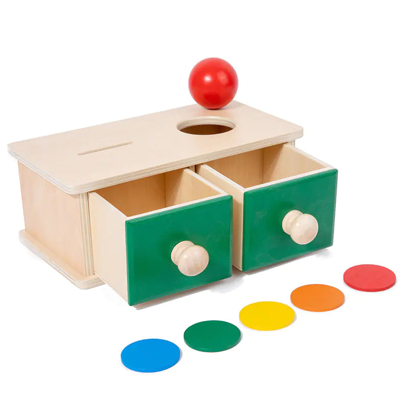 Montessori Wooden Drawer Box for Educational Toys