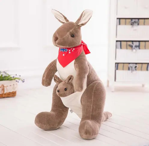 Plush Toy Kangaroo Set - Mother and Baby