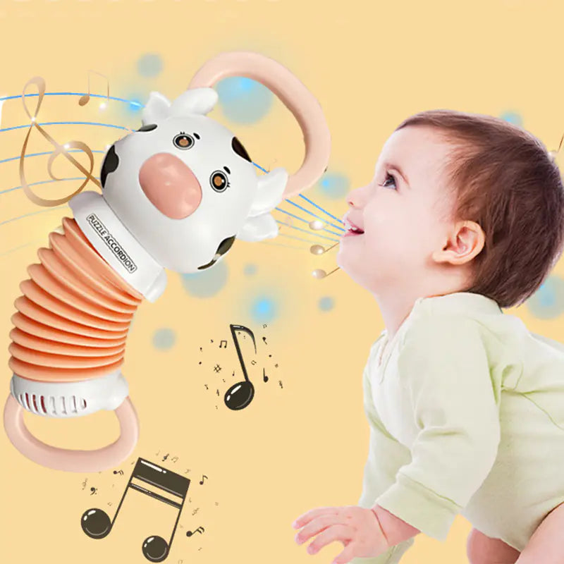 Cute Fox Musical Accordion Toy for Baby Development