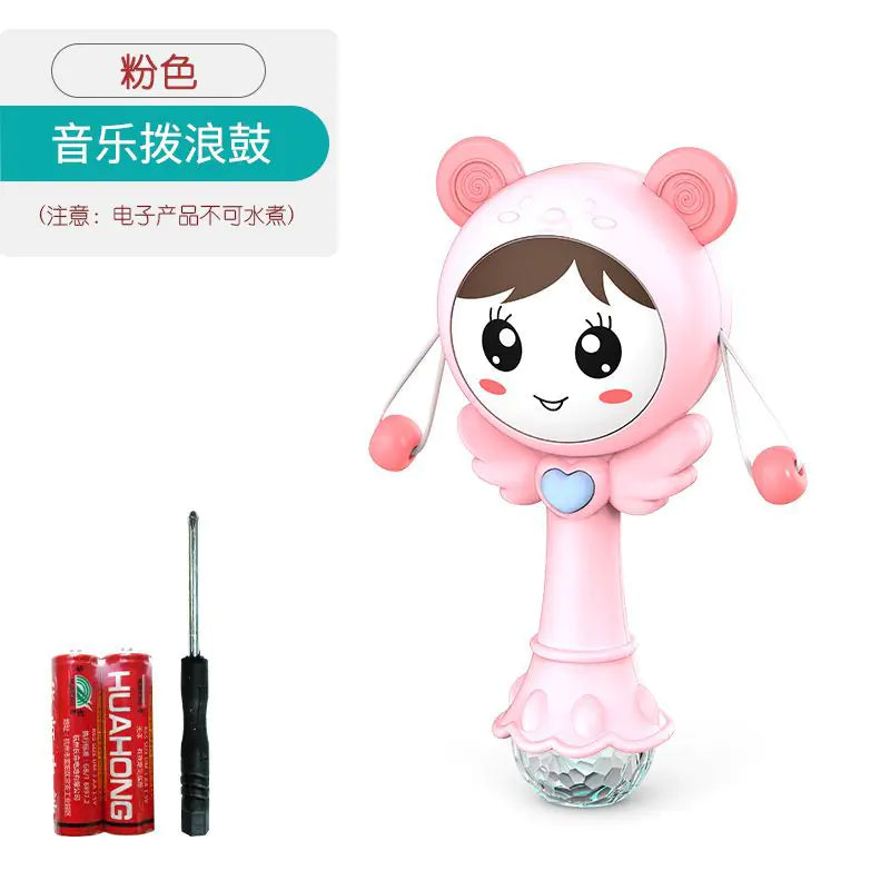 Soft Rubber Baby Grasp Ball Rattle - Sensory Toy