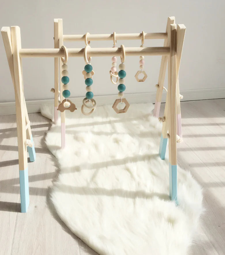 Kids Fitness Equipment, Baby Gym Rack, Wooden Craft