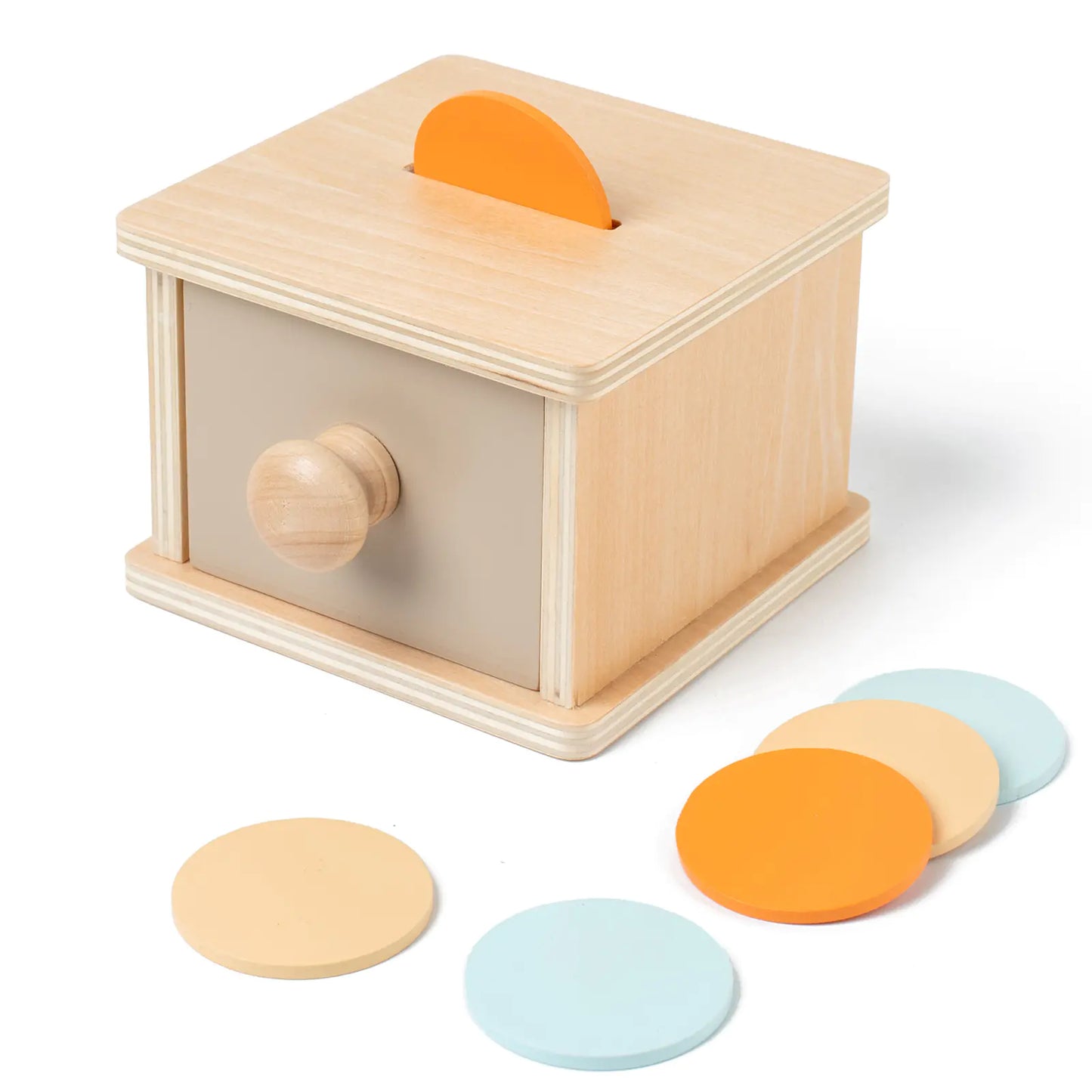 Montessori Wooden Drawer Box for Educational Toys