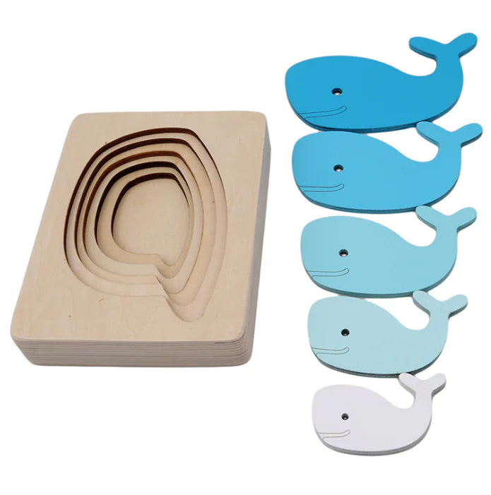 Wooden Montessori Puzzle for 1-3 Year Olds