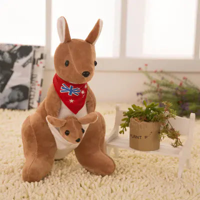 Plush Toy Kangaroo Set - Mother and Baby