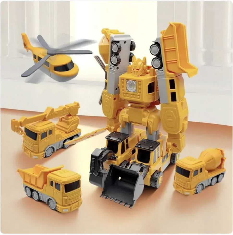 Magnetic Transforming Builder Car Toy