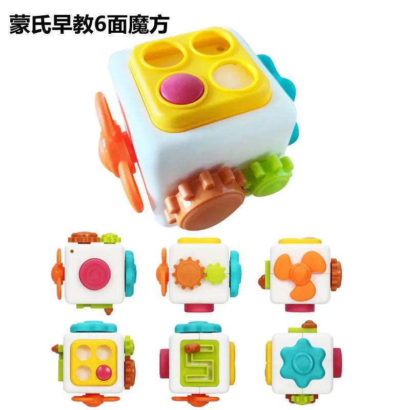 Soft Rubber Baby Grasp Ball Rattle - Sensory Toy