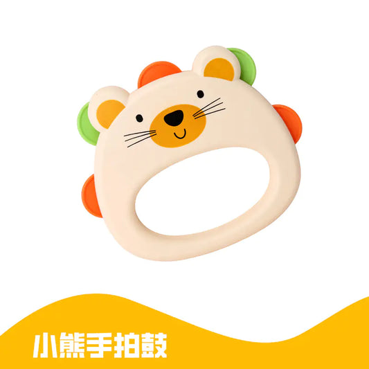 Soft Rubber Baby Grasp Ball Rattle - Sensory Toy