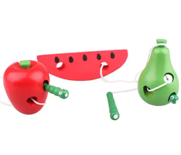 Montessori Watermelon-Cheese Threading Game