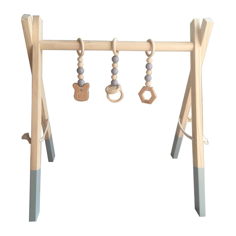Kids Fitness Equipment, Baby Gym Rack, Wooden Craft