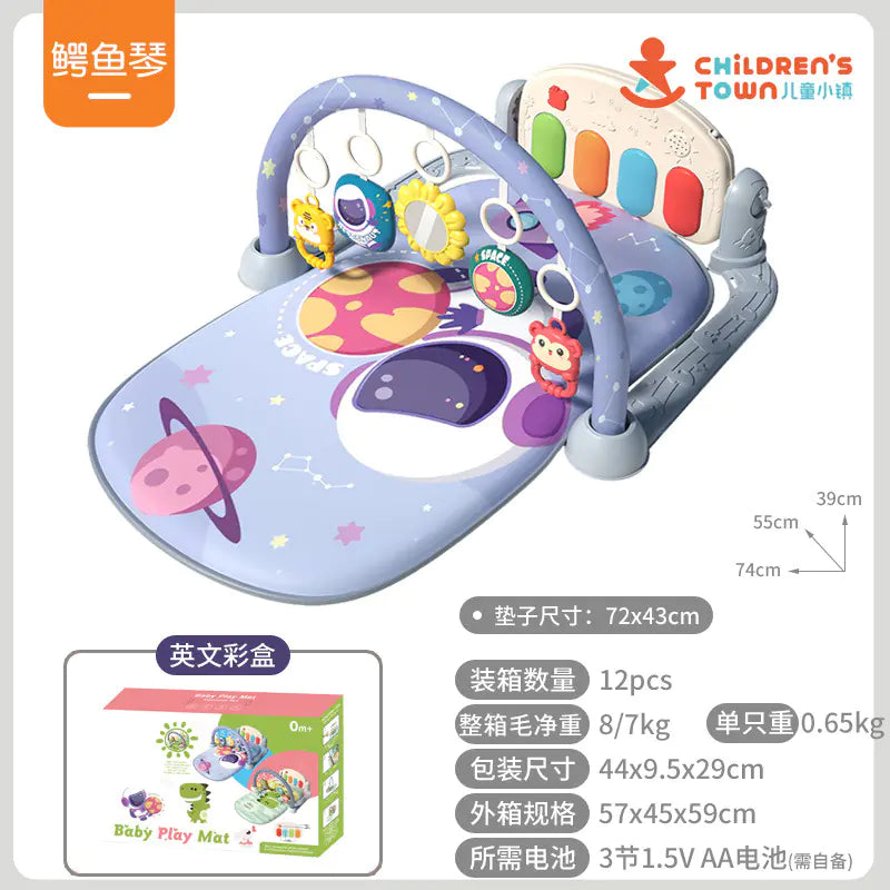Baby Gym Play Mat with Music Piano for Infants