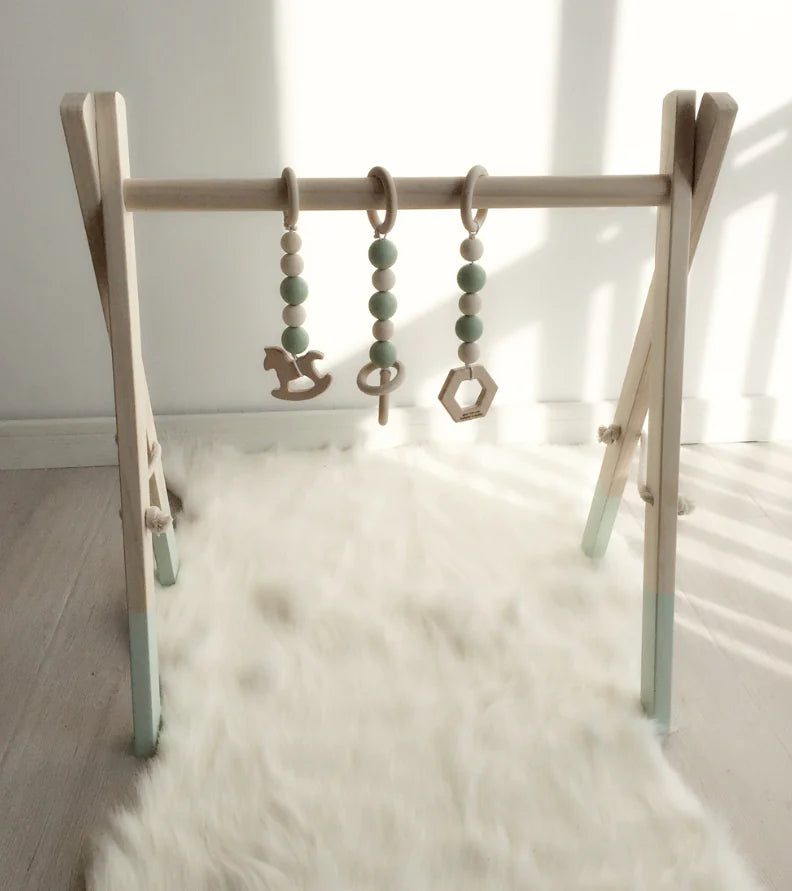 Kids Fitness Equipment, Baby Gym Rack, Wooden Craft