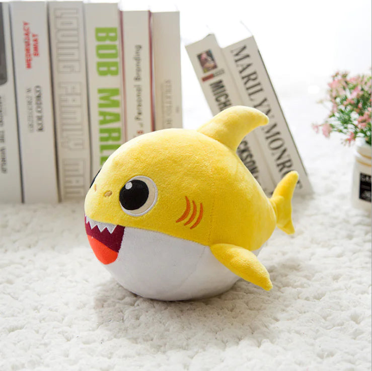 Singing Baby Shark Plush Toy with Light and Sound