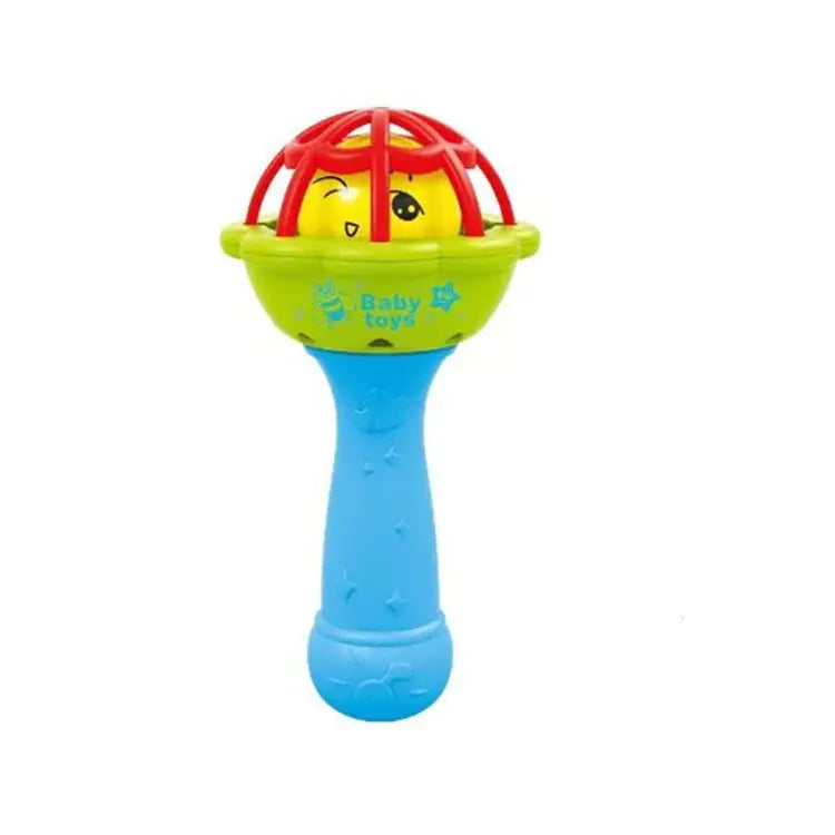 Soft Rubber Baby Grasp Ball Rattle - Sensory Toy