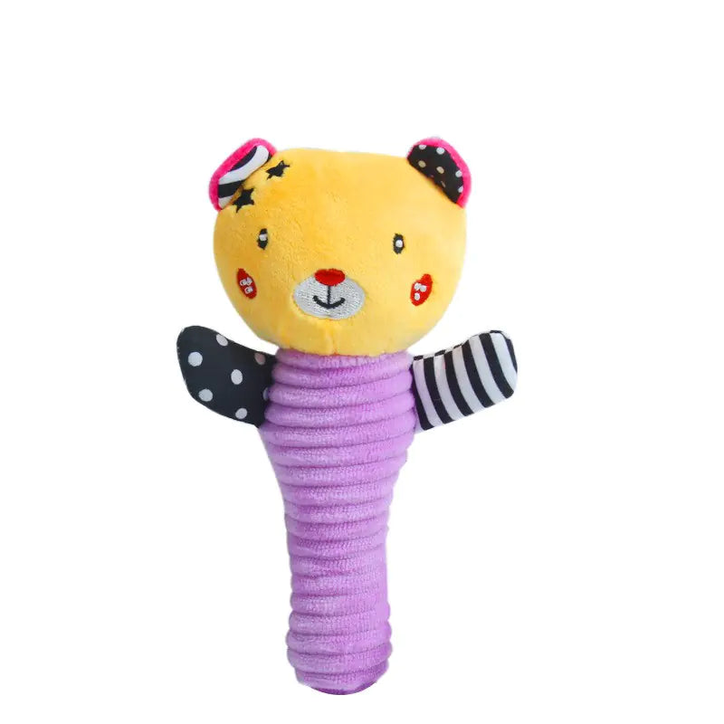Baby Hand Grasp Rattle Plush Toy for Soothing