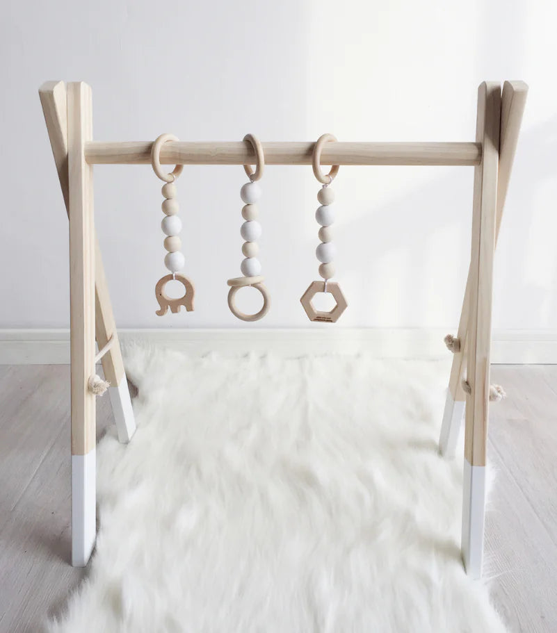 Kids Fitness Equipment, Baby Gym Rack, Wooden Craft