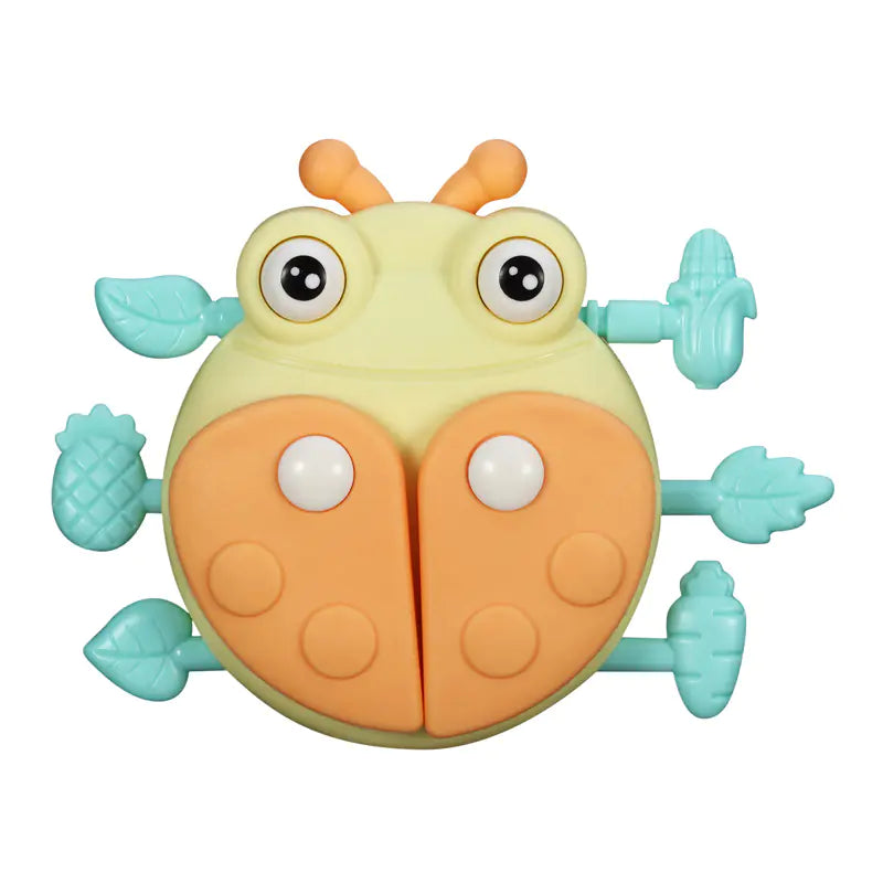 Soft Rubber Baby Grasp Ball Rattle - Sensory Toy