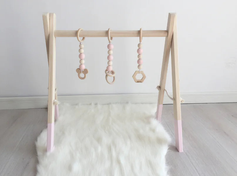 Kids Fitness Equipment, Baby Gym Rack, Wooden Craft