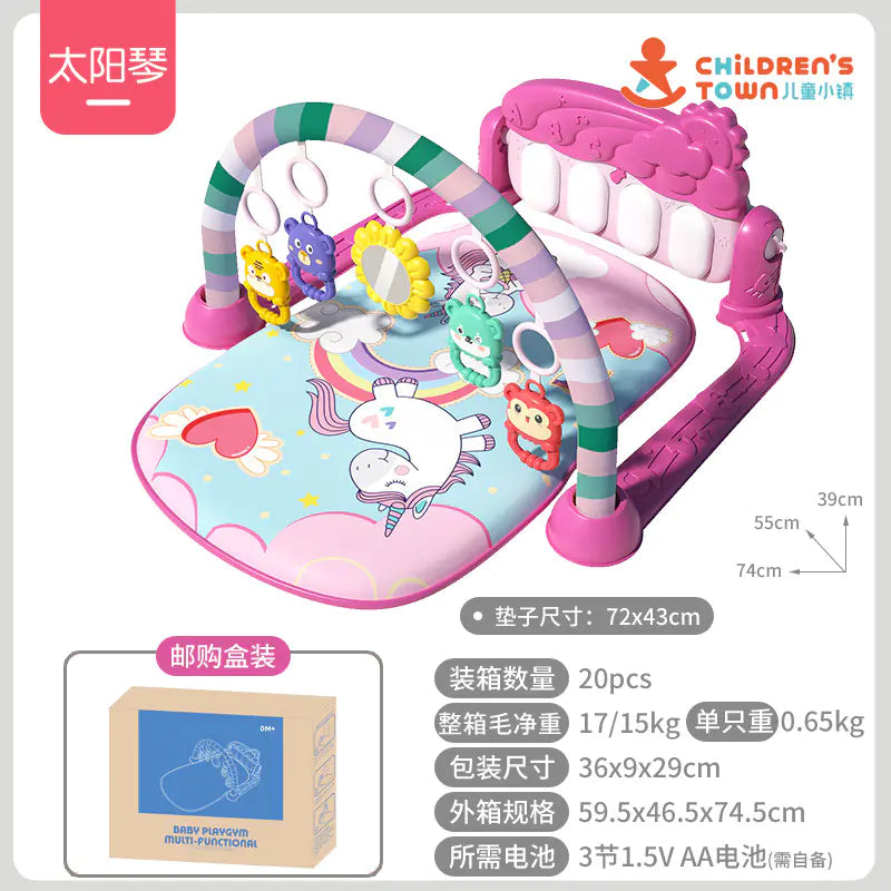 Baby Gym Play Mat with Music Piano for Infants