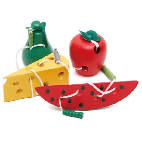 Montessori Watermelon-Cheese Threading Game