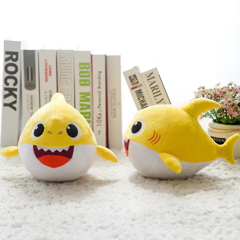 Singing Baby Shark Plush Toy with Light and Sound