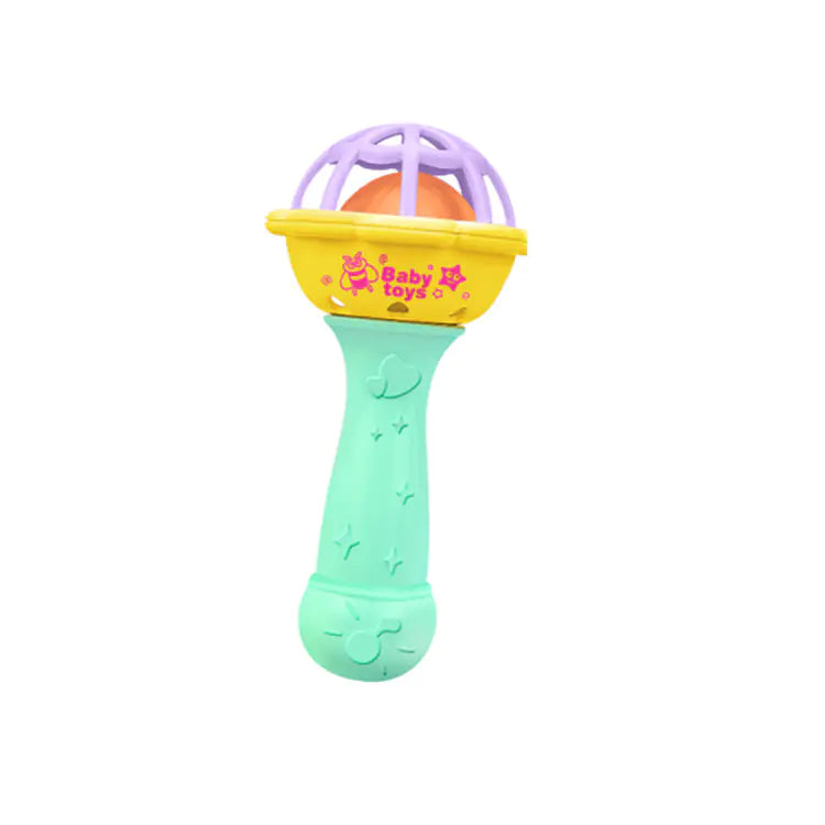 Soft Rubber Baby Grasp Ball Rattle - Sensory Toy