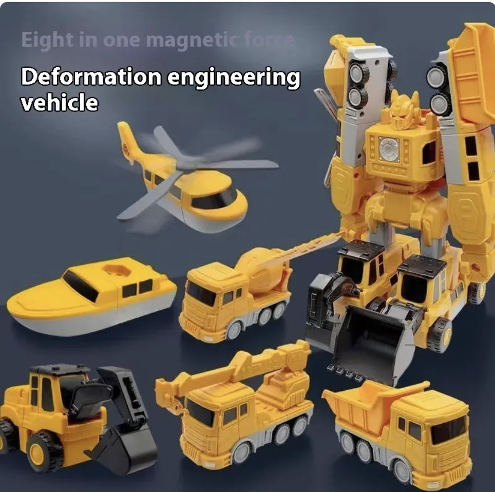 Magnetic Transforming Builder Car Toy